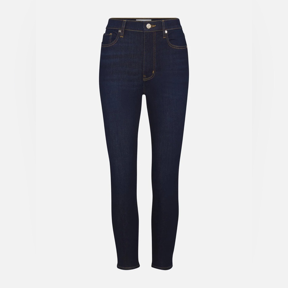 👖 Frame Denim 👖 Le High Rise Skinny Jeans with Piping in FAIRWAY size 27 - Picture 10 of 13